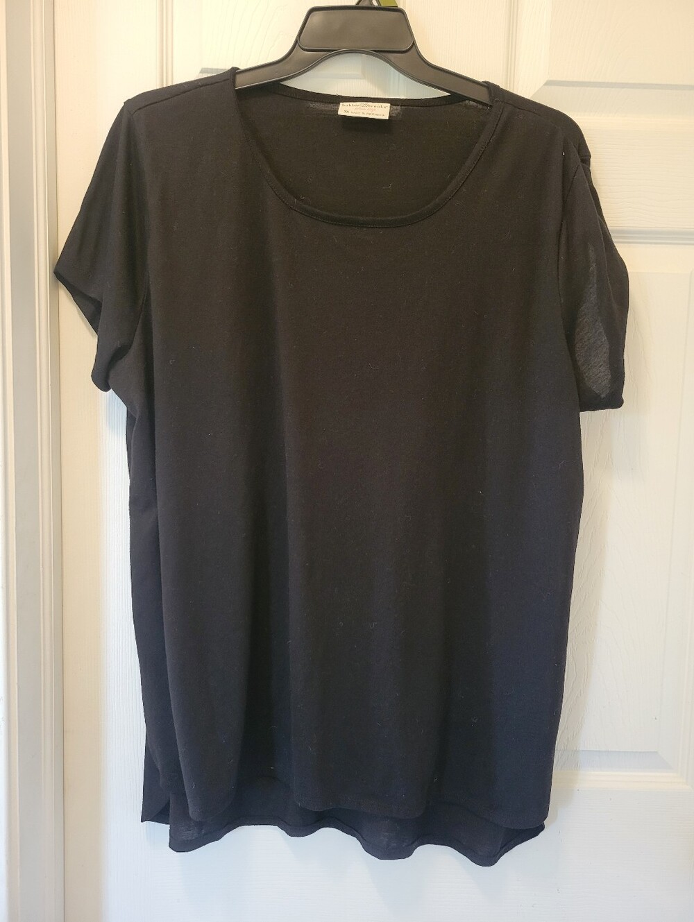Womens Sz. 3X Black Top/Tunic